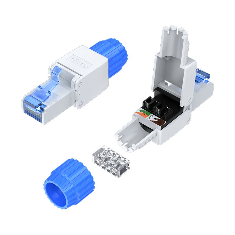 CMRJ6A01 超六類免壓水晶頭 工程級(jí)CAT6A服務(wù)器RJ45萬(wàn)兆網(wǎng)絡(luò)免打網(wǎng)線水晶頭 單個(gè)裝